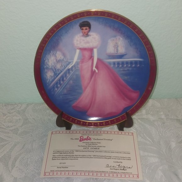 **Vintage BARBIE!!** High Fashion Barbie Porcelain Plate Collection of 8 Plates - Picture 12 of 15